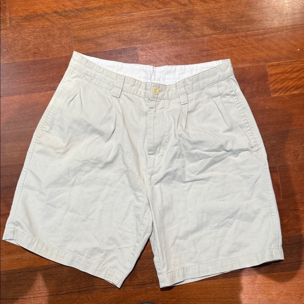 Nautica Men's Tan Flat Front Shorts